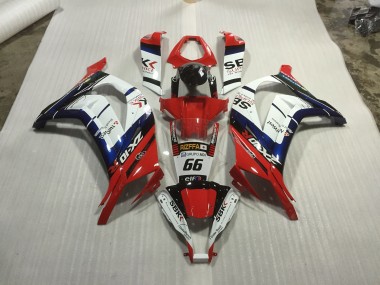 11-15 Rojo Azul & Blanco Carreras ZX10R Carenado