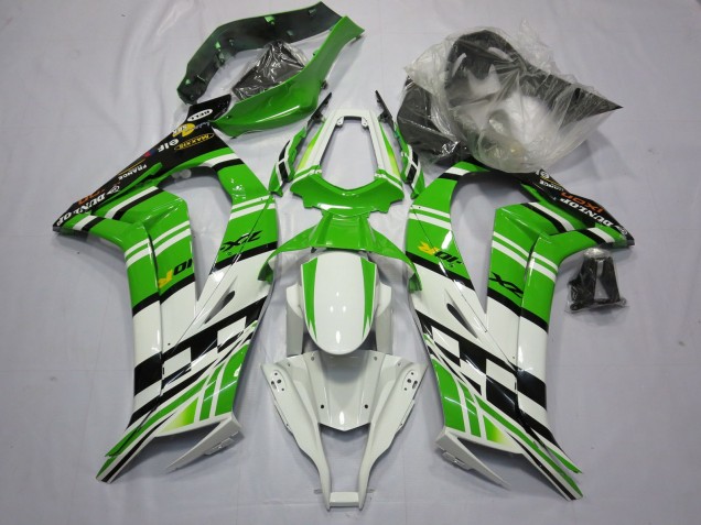 11-15 Verde Blanco Negro ZX10R Carenado 11-15 Verde Blanco Negro ZX10R Carenado