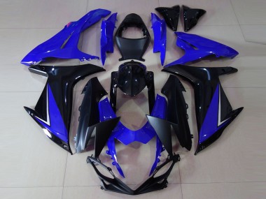11-24 Azul Brillante & Negro GSXR 600-750 Carenado