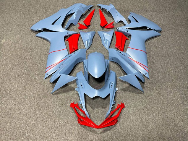 11-24 Azul Cielo Mate & Rojo GSXR 600-750 Carenado 11-24 Azul Cielo Mate & Rojo GSXR 600-750 Carenado