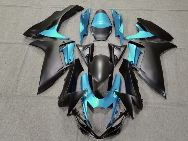 11-24 Azul Claro & Negro Mate GSXR 600-750 Carenado