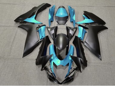 11-24 Azul Claro & Negro Mate GSXR 600-750 Carenado