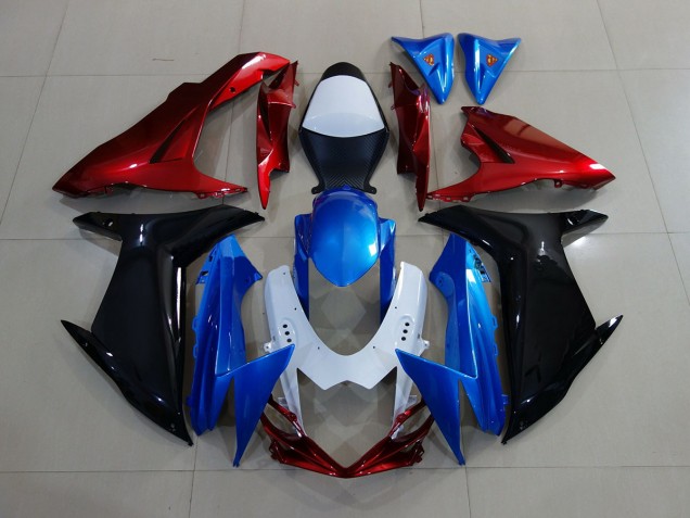 11-24 Azul / Negro / Rojo GSXR 600-750 Carenado 11-24 Azul / Negro / Rojo GSXR 600-750 Carenado