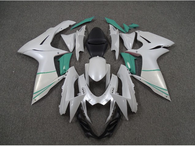 11-24 Blanco Perla & Azul T GSXR 600-750 Carenado 11-24 Blanco Perla & Azul T GSXR 600-750 Carenado