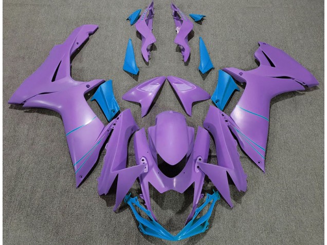 11-24 Morado Mate & Azul GSXR 600-750 Carenado 11-24 Morado Mate & Azul GSXR 600-750 Carenado