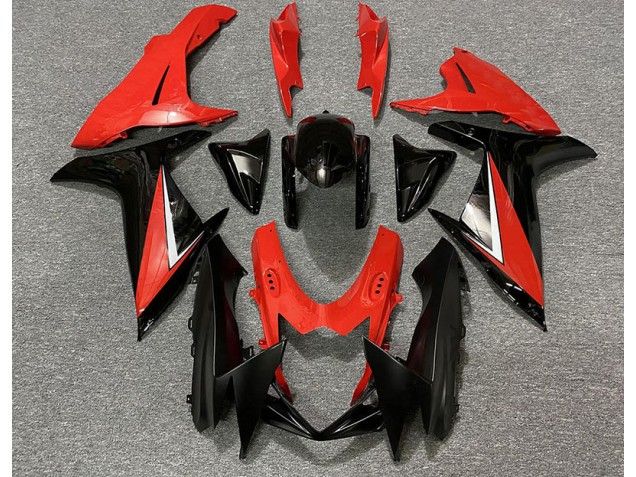 11-24 Rojo Brillante & Negro GSXR 600-750 Carenado 11-24 Rojo Brillante & Negro GSXR 600-750 Carenado