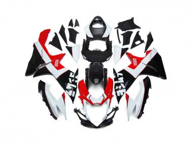 11-24 Rojo & Negro Personalizados Con Logotipos GSXR 600-750 Carenado