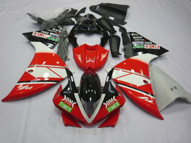 12-14 Rojo Blanco Yamalube R1 Carenado 12-14 Rojo Blanco Yamalube R1 Carenado