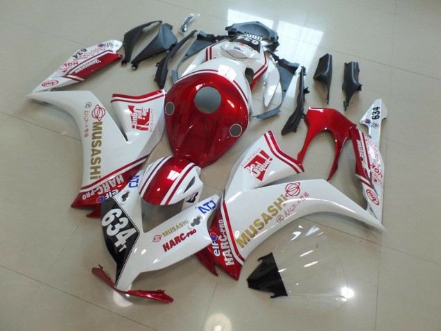 12-16 634 Blanco & Rojo CBR1000RR Carenado
