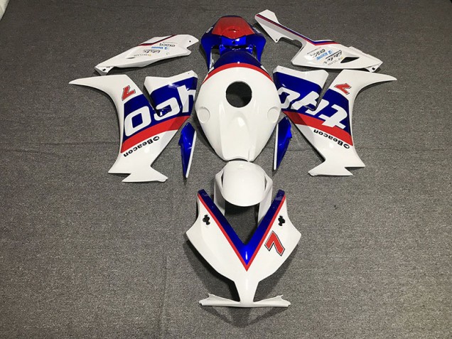 12-16 Diseño De Carreras Blanco CBR1000RR Carenado 12-16 Diseño De Carreras Blanco CBR1000RR Carenado