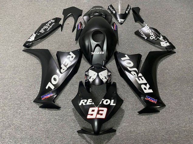 12-16 Negro Mate Repsol CBR1000RR Carenado 12-16 Negro Mate Repsol CBR1000RR Carenado