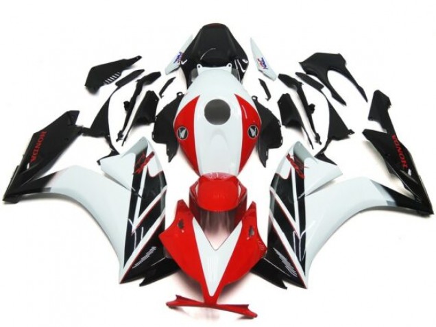 12-16 Negro & Rojo / Blanco Brillo CBR1000RR Carenado 12-16 Negro & Rojo / Blanco Brillo CBR1000RR Carenado