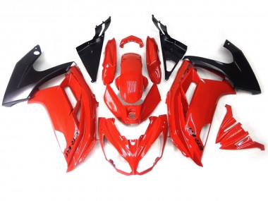 12-16 Negro Rojo Ninja 650R Carenado