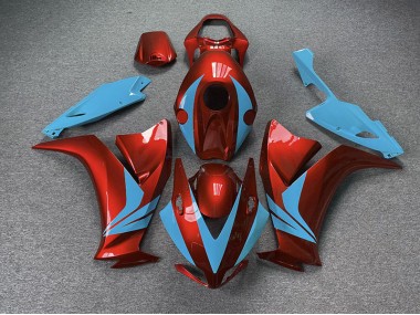 12-16 Rojo Brillante & Azul Claro CBR1000RR Carenado