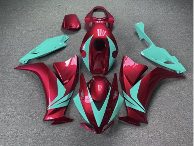 12-16 Rojo Brillante & Verde Azulado CBR1000RR Carenado