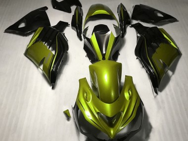 12-21 Amarillo Brillante & Negro ZX14R Carenado