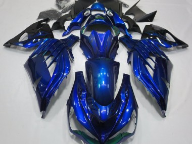 12-21 Azul Océano Brillo ZX14R Carenado