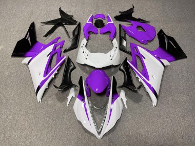 13-16 Blanco Brillante & Morado Daytona 675 Carenado