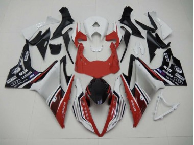 13-16 Estilo Rojo Blanco & Negro Daytona 675 Carenado