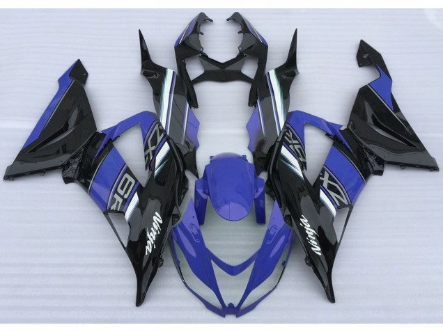 13-18 Azul Brillante & Negro ZX6R Carenado 13-18 Azul Brillante & Negro ZX6R Carenado