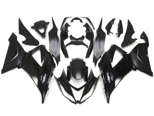 13-18 Calcomanías Lisas Lisas En Negro Brillante/Mate ZX6R Carenado 13-18 Calcomanías Lisas Lisas En Negro Brillante/Mate ZX6R Carenado