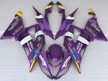 13-18 Estilo De Logotipo Morado ZX6R Carenado