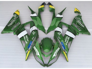 13-18 Estilo De Logotipo Verde ZX6R Carenado