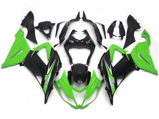 13-18 Estilo Vibrante Verde & Negro OEM ZX6R Carenado 13-18 Estilo Vibrante Verde & Negro OEM ZX6R Carenado
