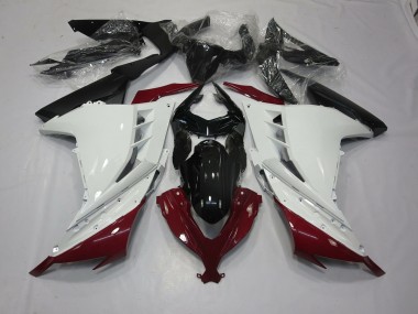 13-18 Granate & Blanco Ninja 300 Carenado