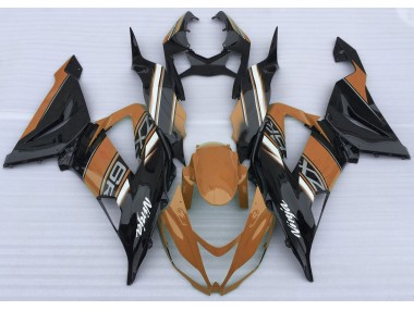 13-18 Naranja Brillante & Negro ZX6R Carenado