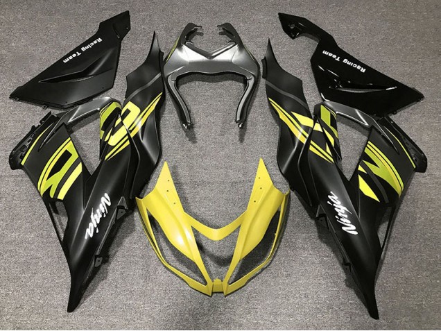 13-18 Negro Brillante & Amarillo ZX6R Carenado 13-18 Negro Brillante & Amarillo ZX6R Carenado