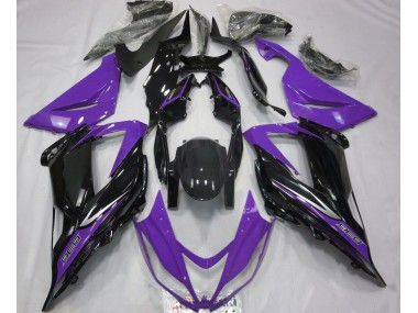 13-18 Negro & Morado ZX6R Carenado