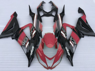 13-18 Rojo Brillante & Negro ZX6R Carenado
