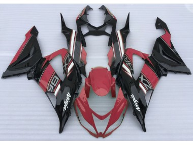 13-18 Rojo Brillante & Negro ZX6R Carenado