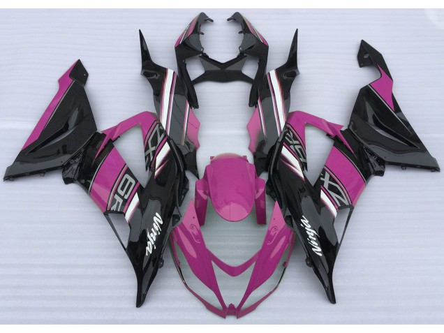 13-18 Rosa Brillante & Negro ZX6R Carenado 13-18 Rosa Brillante & Negro ZX6R Carenado