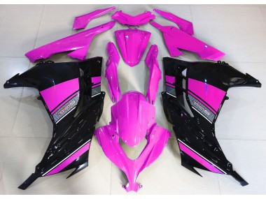 13-18 Rosa Fuerte & Negro Ninja 300 Carenado