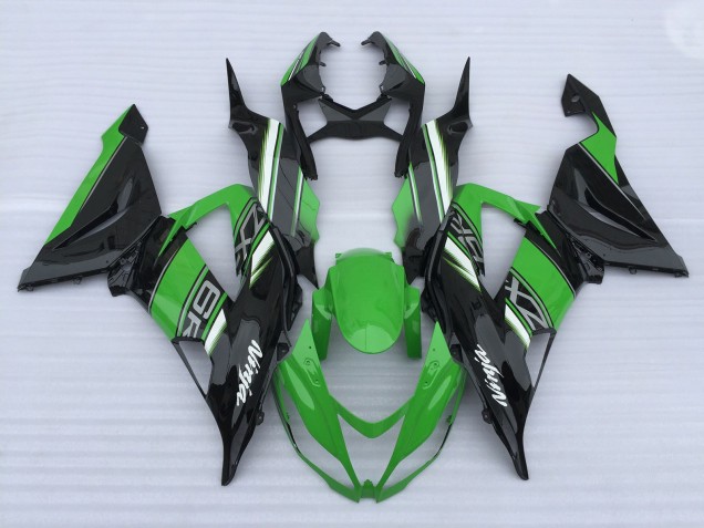 13-18 Verde & Negro De Alto Brillo ZX6R Carenado 13-18 Verde & Negro De Alto Brillo ZX6R Carenado