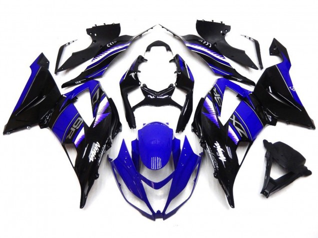13-18 Vibrante Azul Profundo & Negro ZX6R Carenado 13-18 Vibrante Azul Profundo & Negro ZX6R Carenado