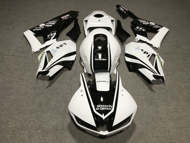 13-23 Diseño En Blanco & Negro CBR600RR Carenado 13-23 Diseño En Blanco & Negro CBR600RR Carenado