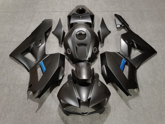 13-23 Negro Mate Con Azul CBR600RR Carenado 13-23 Negro Mate Con Azul CBR600RR Carenado