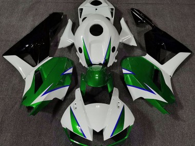 13-23 Verde Brillo Blanco & Azul CBR600RR Carenado