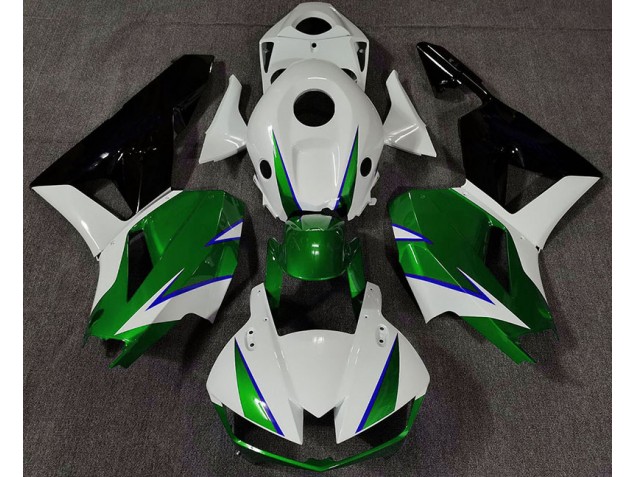 13-23 Verde Brillo Blanco & Azul CBR600RR Carenado 13-23 Verde Brillo Blanco & Azul CBR600RR Carenado