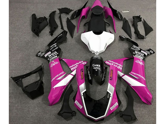 15-19 Estilo De Logotipo Rosa Brillante R1 Carenado 15-19 Estilo De Logotipo Rosa Brillante R1 Carenado