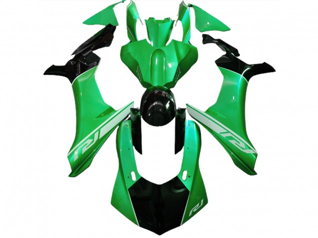 15-19 Lagarto Verde & Negro R1 Carenado 15-19 Lagarto Verde & Negro R1 Carenado