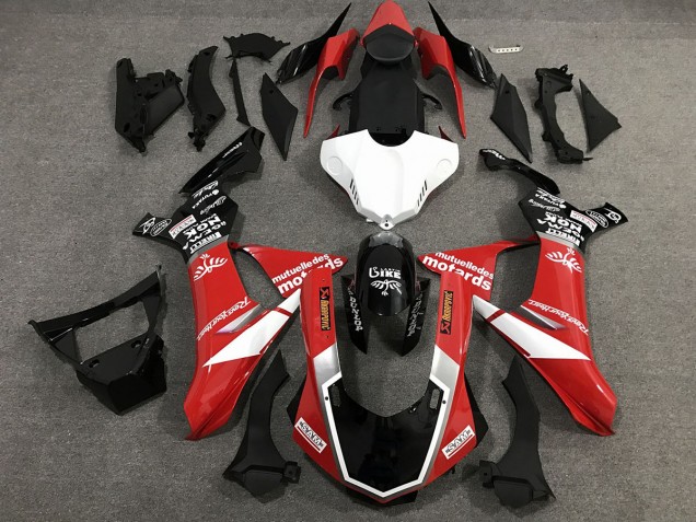 15-19 Rojo Blanco & Negro Estilo Personalizado Brillo R1 Carenado 15-19 Rojo Blanco & Negro Estilo Personalizado Brillo R1 Carenado