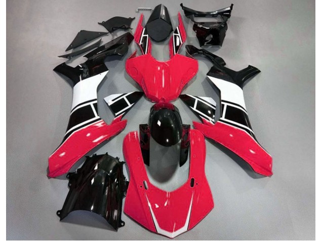 15-19 Rojo Brillo Blanco & Negro R1 Carenado 15-19 Rojo Brillo Blanco & Negro R1 Carenado