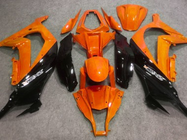 16-19 Naranja Brillante & Negro ZX10R Carenado