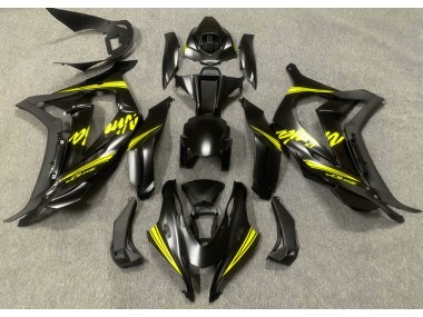 16-19 Negro Satinado & Amarillo ZX10R Carenado