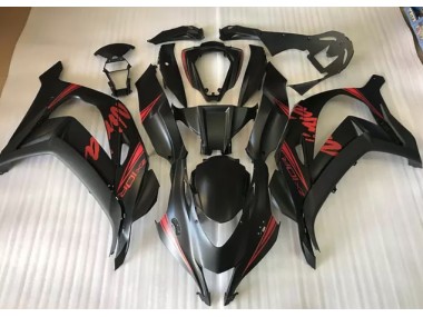 16-19 Negro Satinado & Rojo ZX10R Carenado