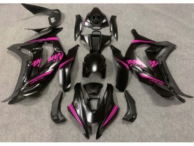 16-19 Negro Satinado & Rosa ZX10R Carenado 16-19 Negro Satinado & Rosa ZX10R Carenado
